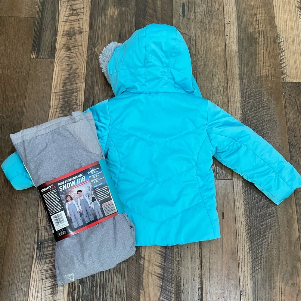 Gerry 2pc Winter SET coat bibs girl 4T